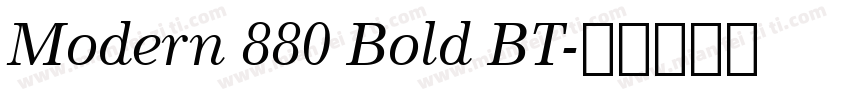 Modern 880 Bold BT字体转换